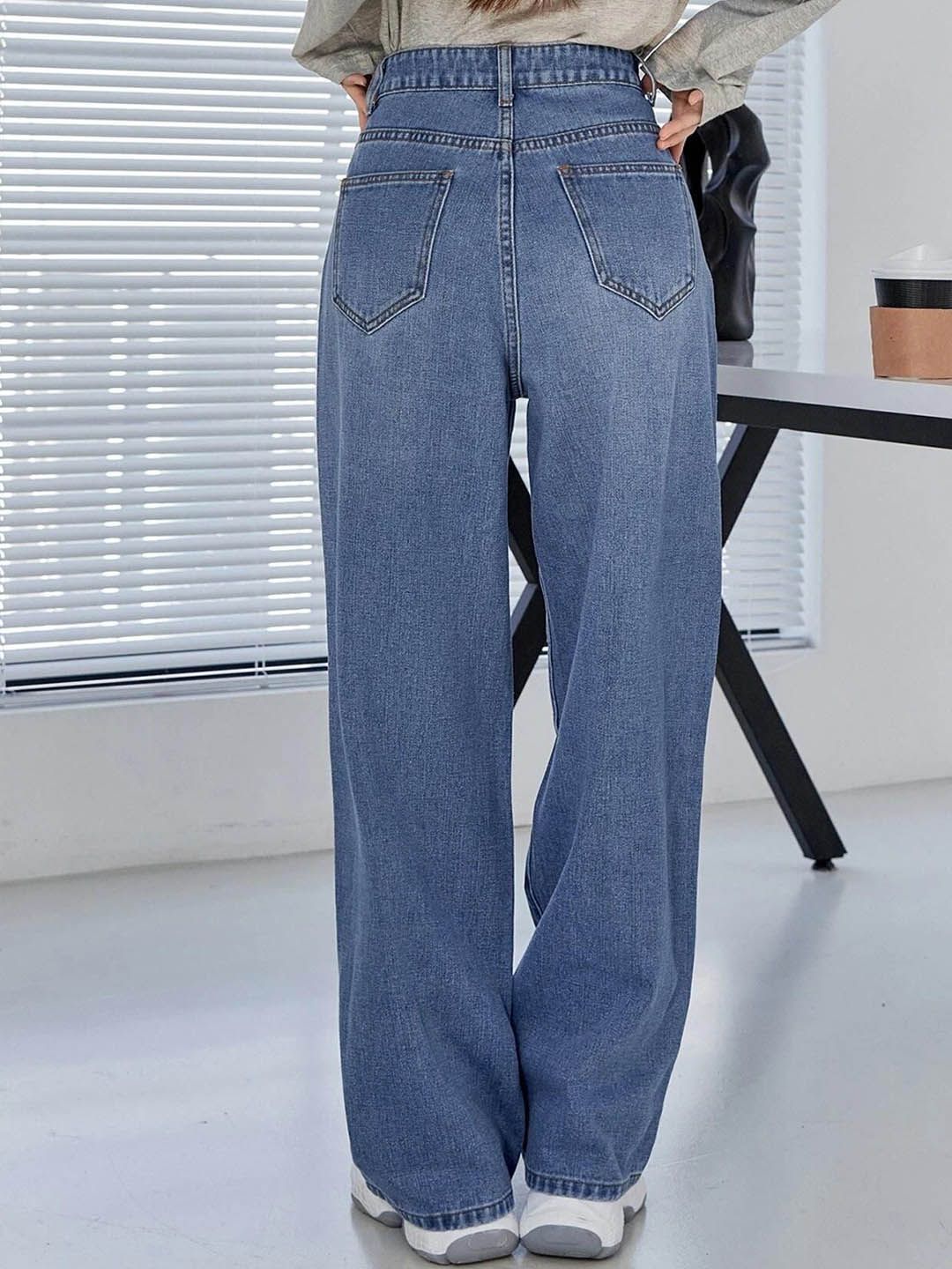 Women High-Rise Straight Fit Stretchable Jeans