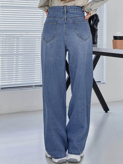 Women High-Rise Straight Fit Stretchable Jeans