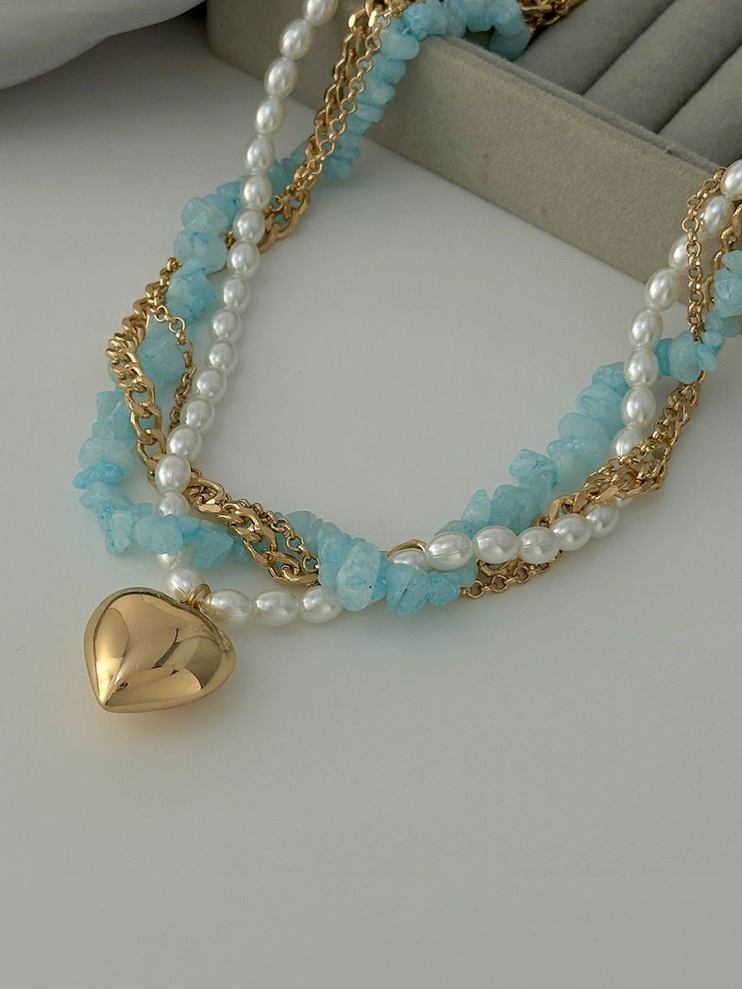 Gold-Plated Enamelled Chain