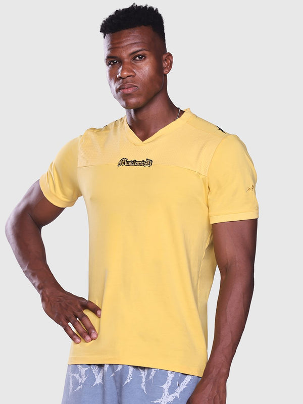 Men Printed V-Neck T-shirt