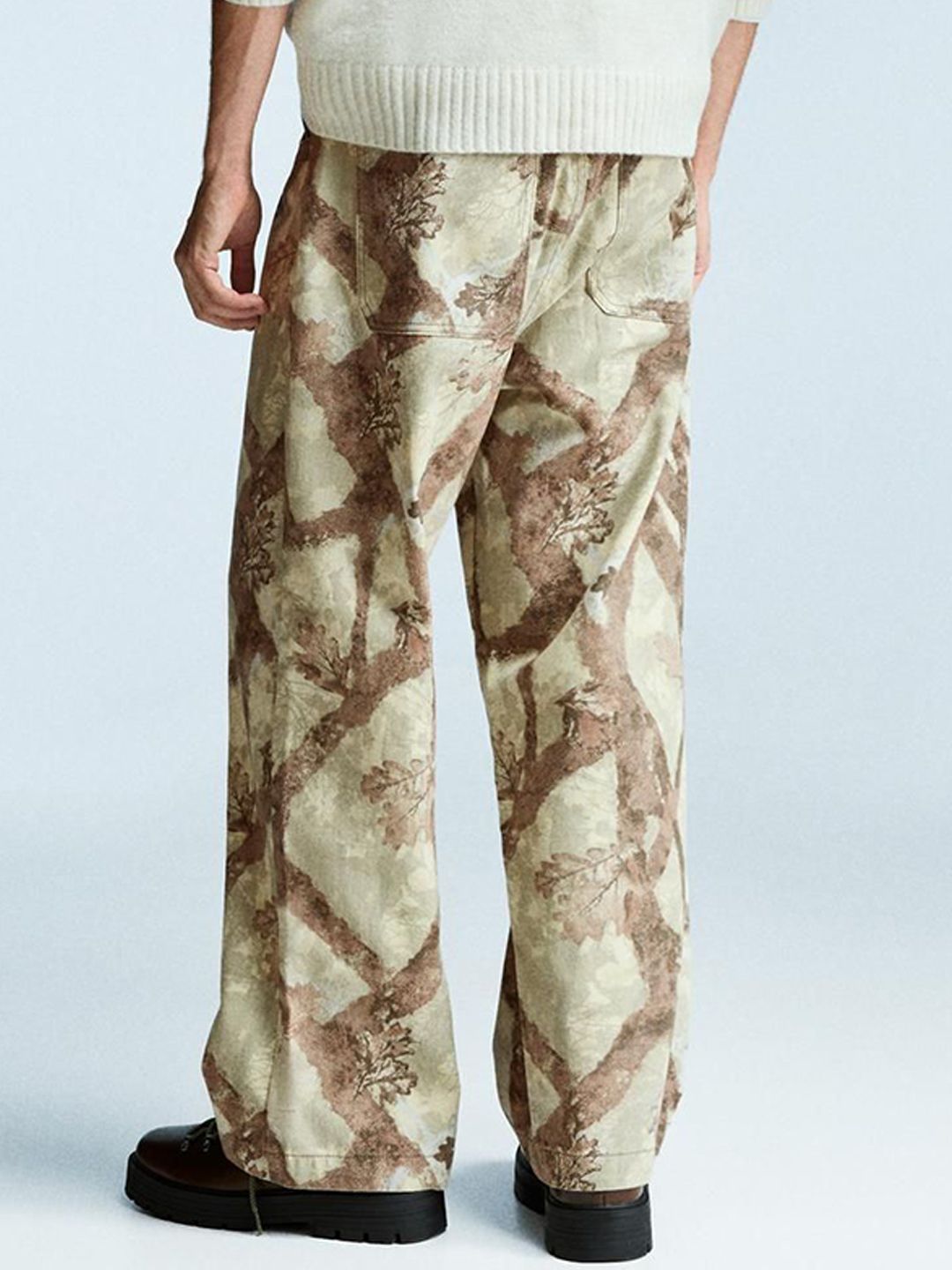 Men Baggy printed Pure Cotton jeans