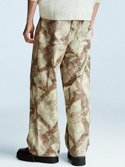 Men Baggy printed Pure Cotton jeans