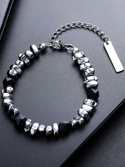 Men Silver-Plated Link Bracelet