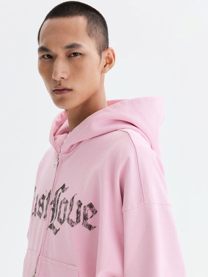 Oversized Fit Zip-Through Hoodie