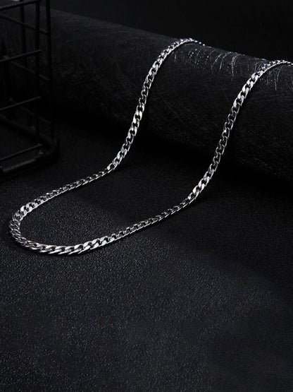SALTY Silver-Toned Titan Chain