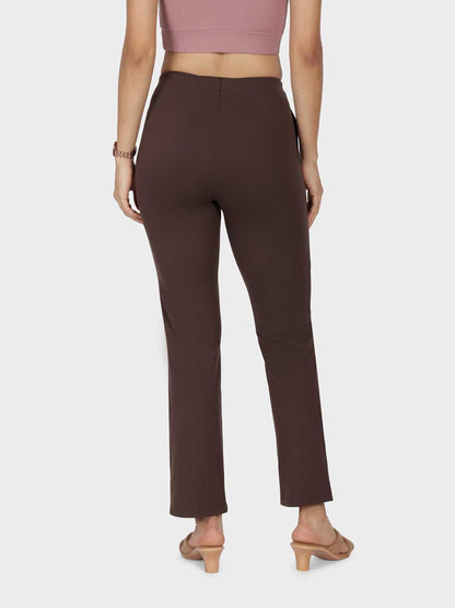 Women Ultimate Straight Fit High-Rise Pleated Trouser Tall Variant