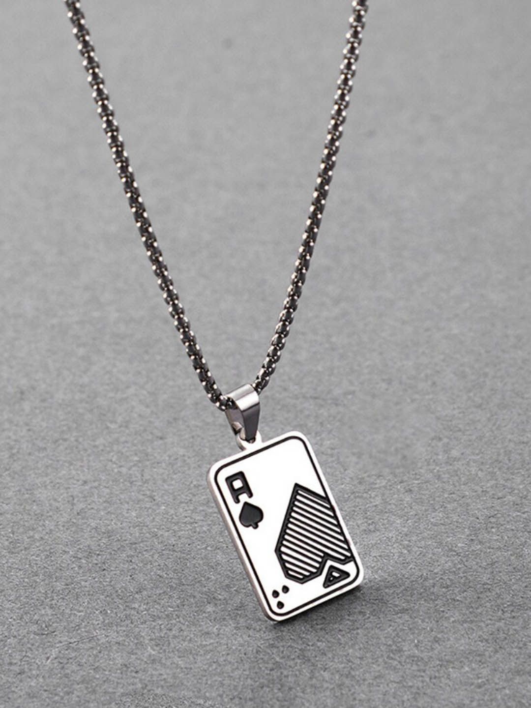 SALTY Stainless Steel Ace Pendant with Chain