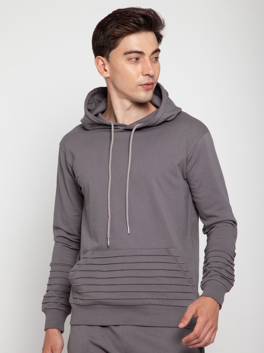 Charcoal Pinstripe Hoodie