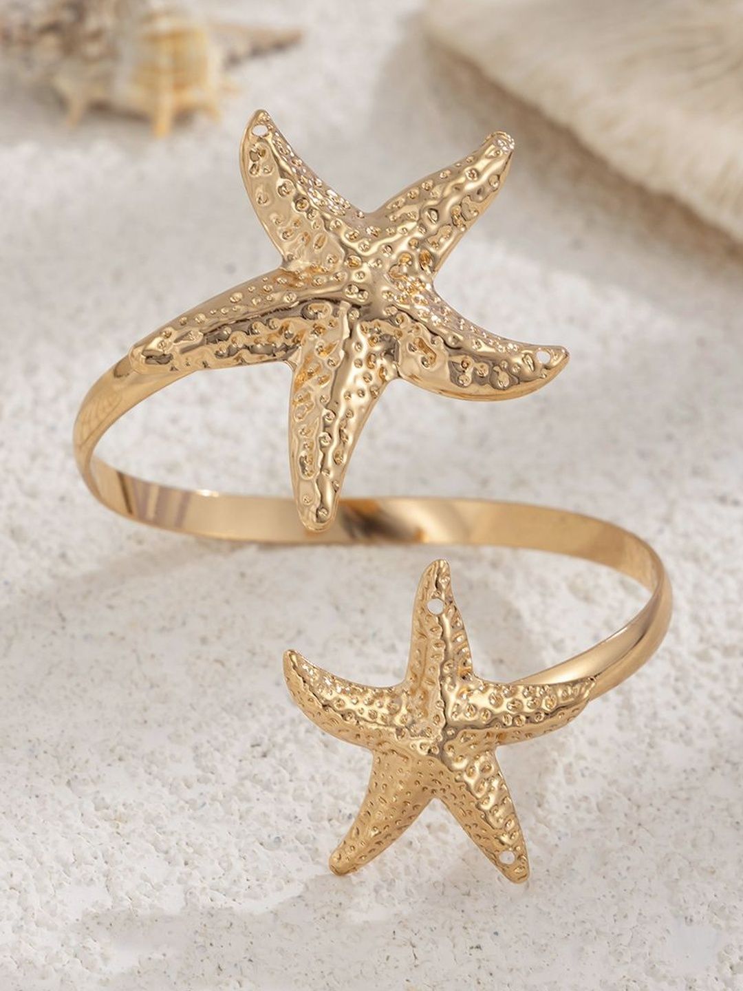 Women Gold-Plated Cuff Bracelet