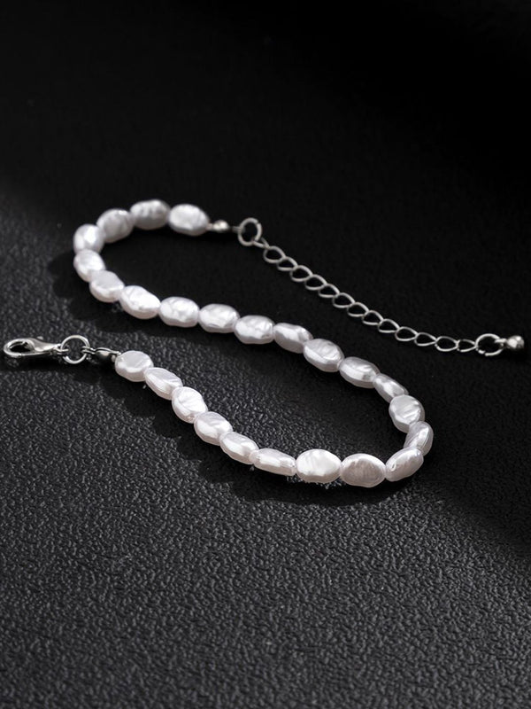 Men Silver-Plated Link Bracelet