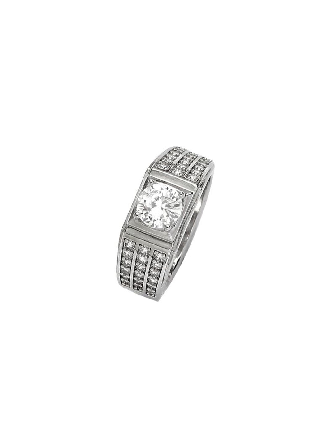 SALTY Set Of 2 Radiant Spark Crystal Ring For Couple