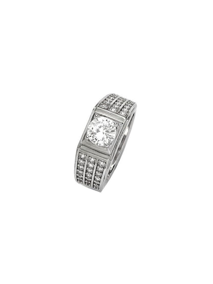 SALTY Set Of 2 Radiant Spark Crystal Ring For Couple