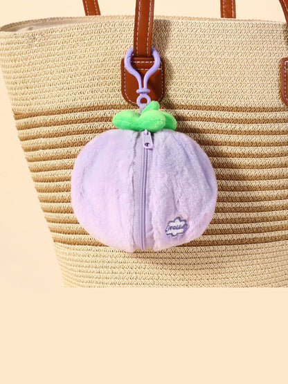 SALTY Mini Furry Zipper Pouch Bag Charm