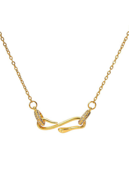 SALTY Stainless Steel Artificial Stones Studded Chain