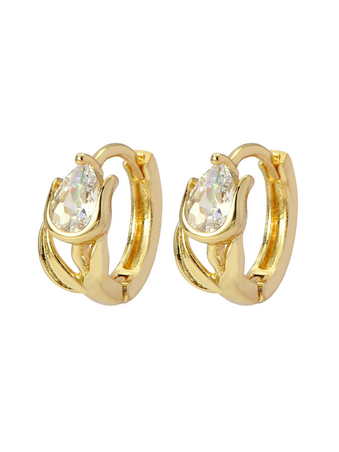 SALTY Gold-Plated Elysian Contemporary Hoop Earrings