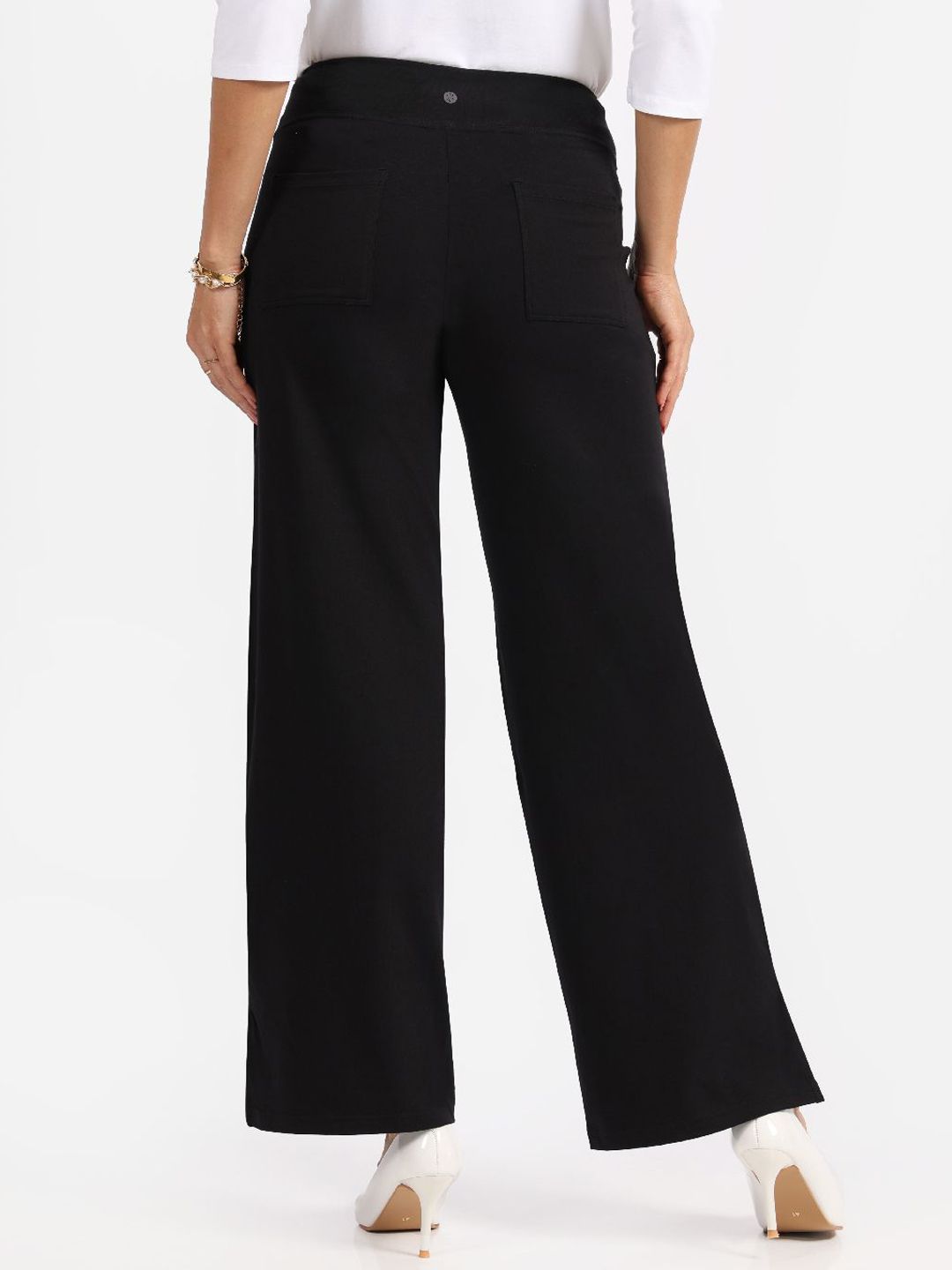 Women Loose Fit High-Rise Trousers