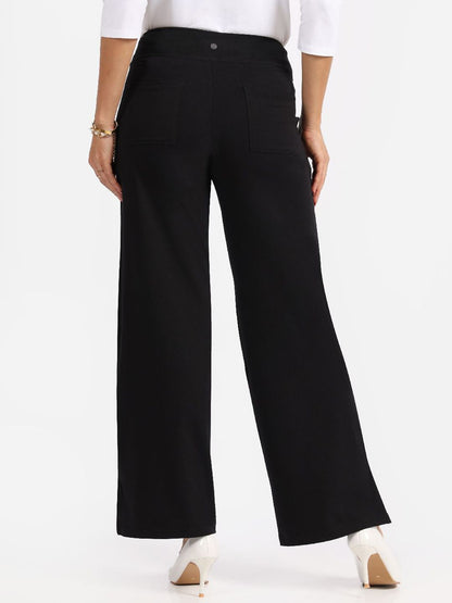 Women Loose Fit High-Rise Trousers