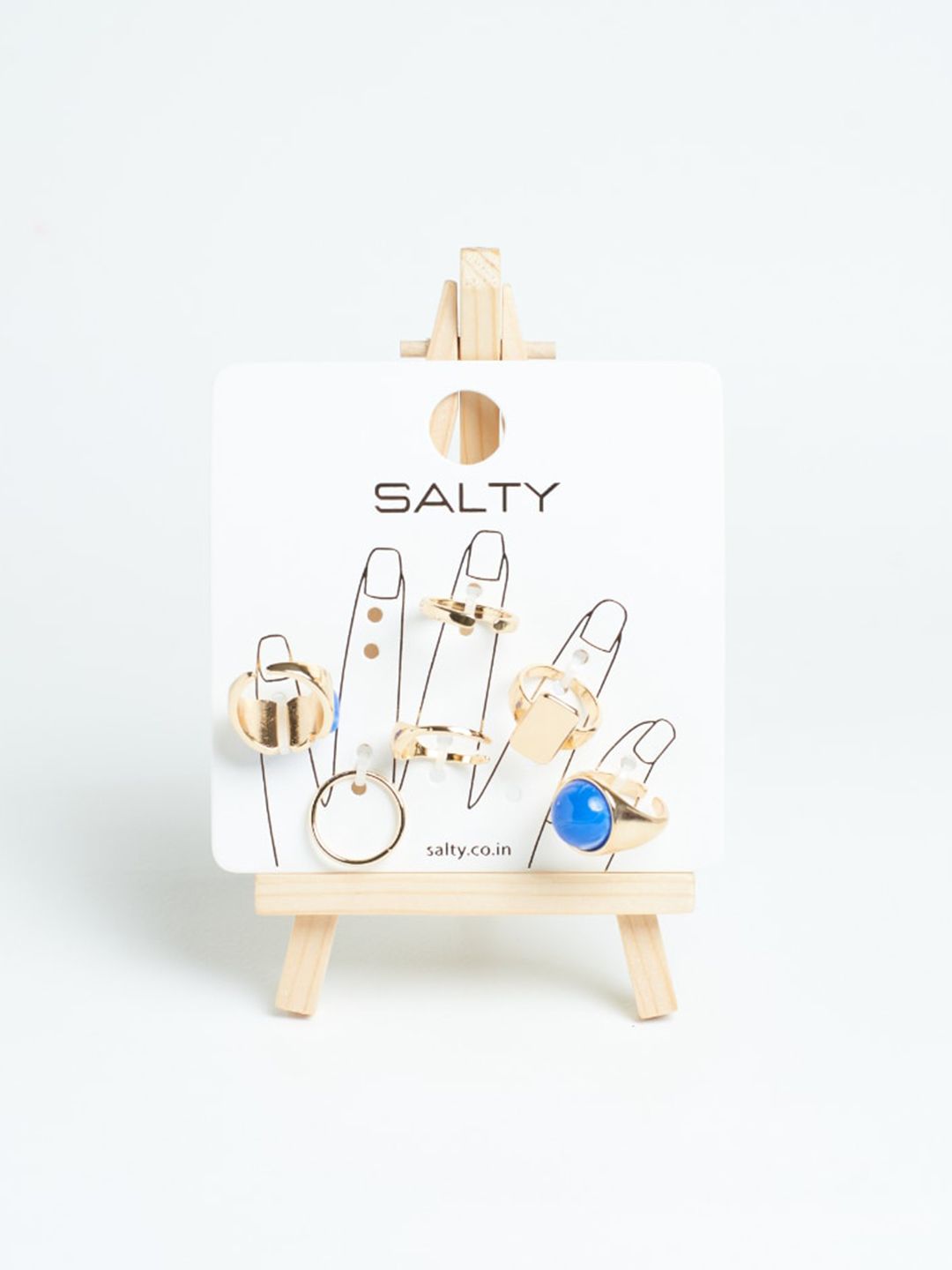 SALTY Set of 6 Streetwise Rings