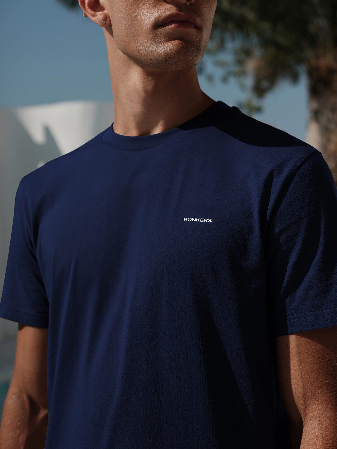 Men Pure Cotton Round Neck Supima Relaxed Fit T-shirt