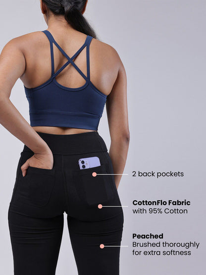 Women Comfort Bootcut High-Rise Trousers