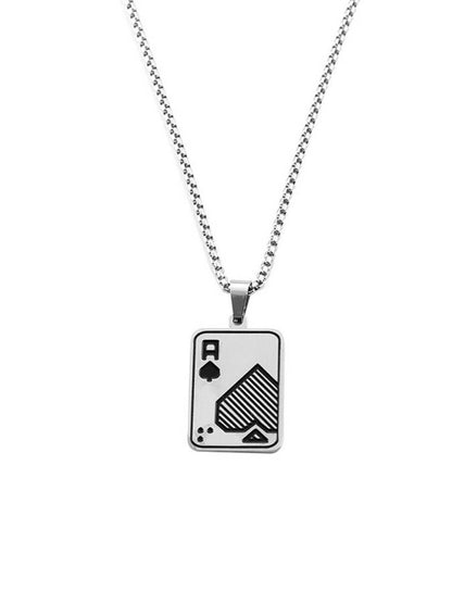 SALTY Stainless Steel Ace Pendant with Chain