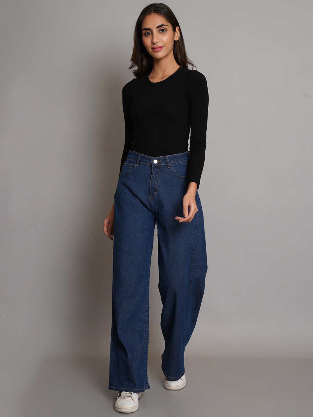 Women Jean Bootcut Straight Fit High-Rise Stretchable Jeans
