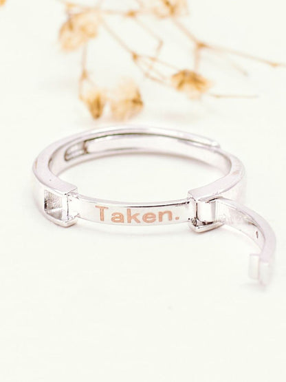 SALTY Pack of 2 Women Taken Coded Couple Rings