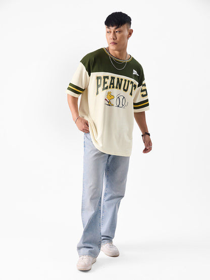 Men Oversized Peanuts Off White Tshirts