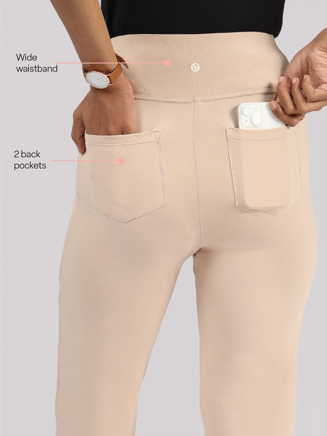 Womens AM PM Cotton Flare Pants -Tall