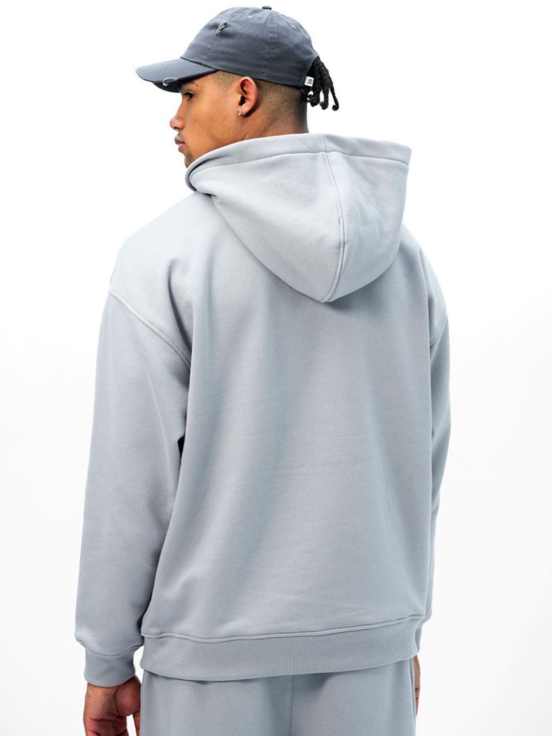 Men Grey Wear A Hug Oversized Hoodie