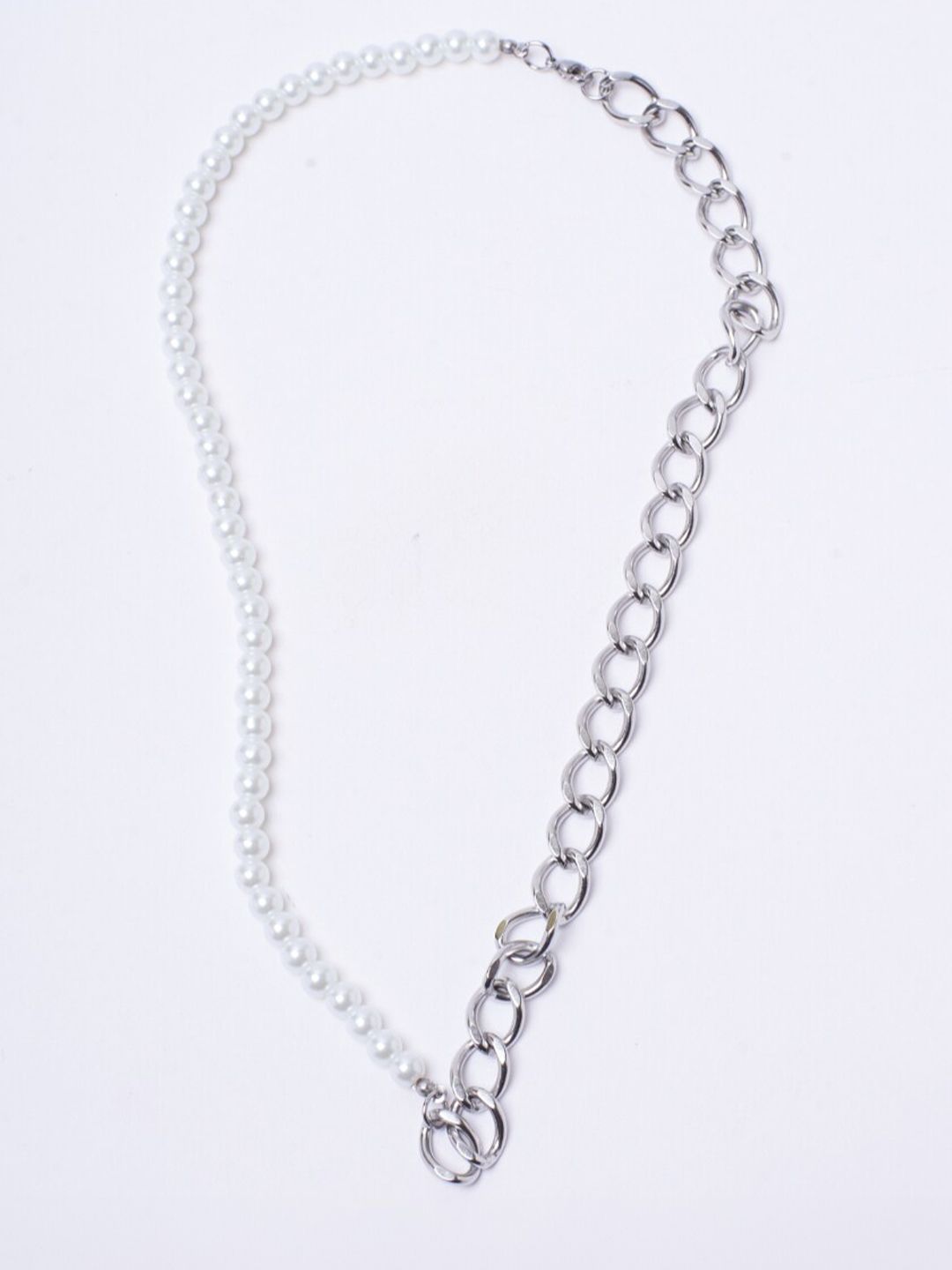 SALTY Men Stainless Steel Artificial Beads Necklace