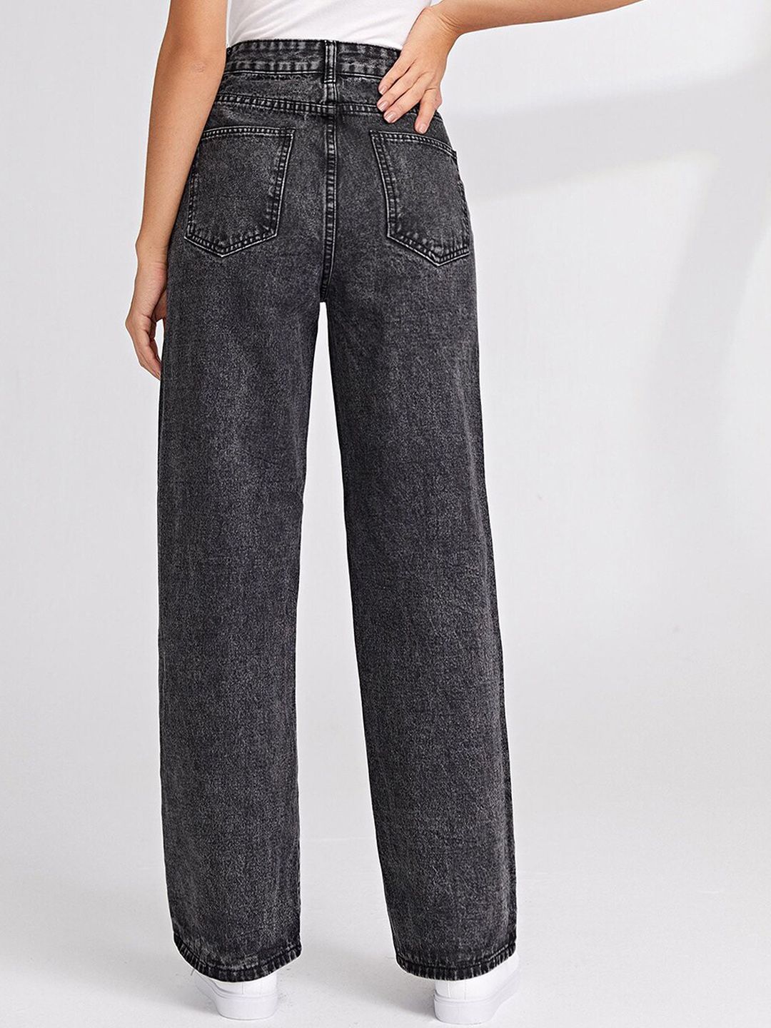 Women Jean Straight Fit High Rise Stretchable Jeans