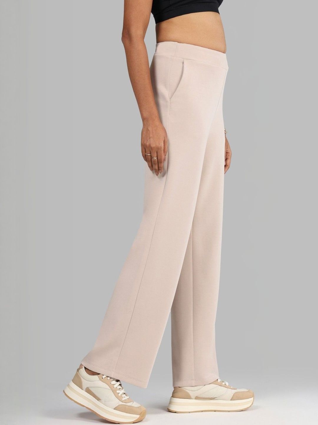 Women High-Rise Bare Butter Straight Fit Pants Tall