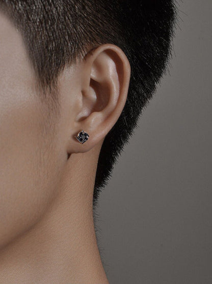 SALTY Men Silver-Plated Contemporary Studs Earrings