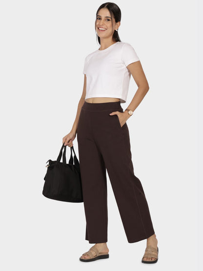 Women AM PM Cotton Wide Leg Pants - Regular