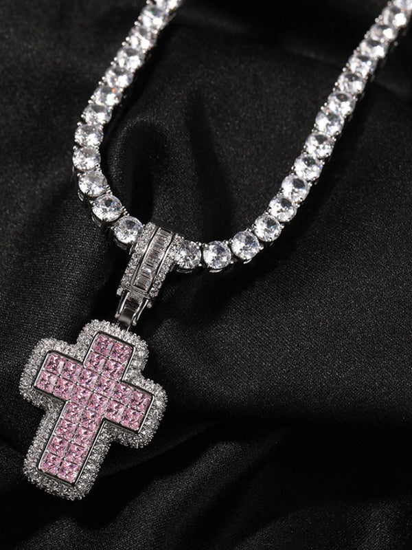 SALTY Men Aesthetic Cross Pendant With Chain