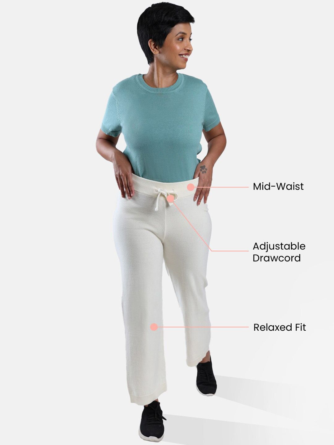 Women Move All Day Relaxed-Fit Pure Cotton Track Pant