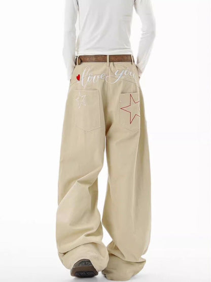 Women Wide Leg Mid-Rise Jeans