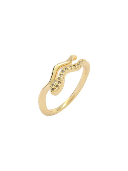 SALTY Women & Girls Cobra Lux Stone Adjustable Finger Ring