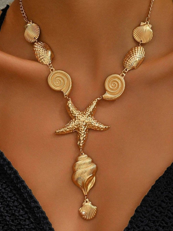 Gold-Plated Enamelled Necklace