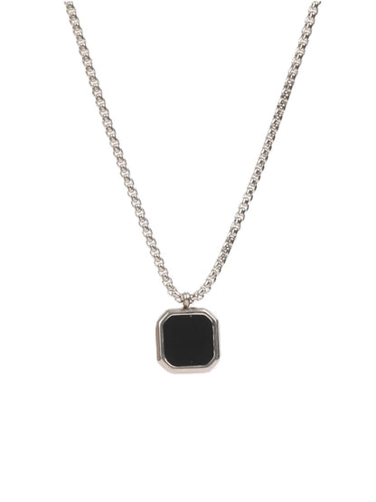 SALTY Midnight Charisma Stainless Steel Neck Chain Pendant for Men & Boys