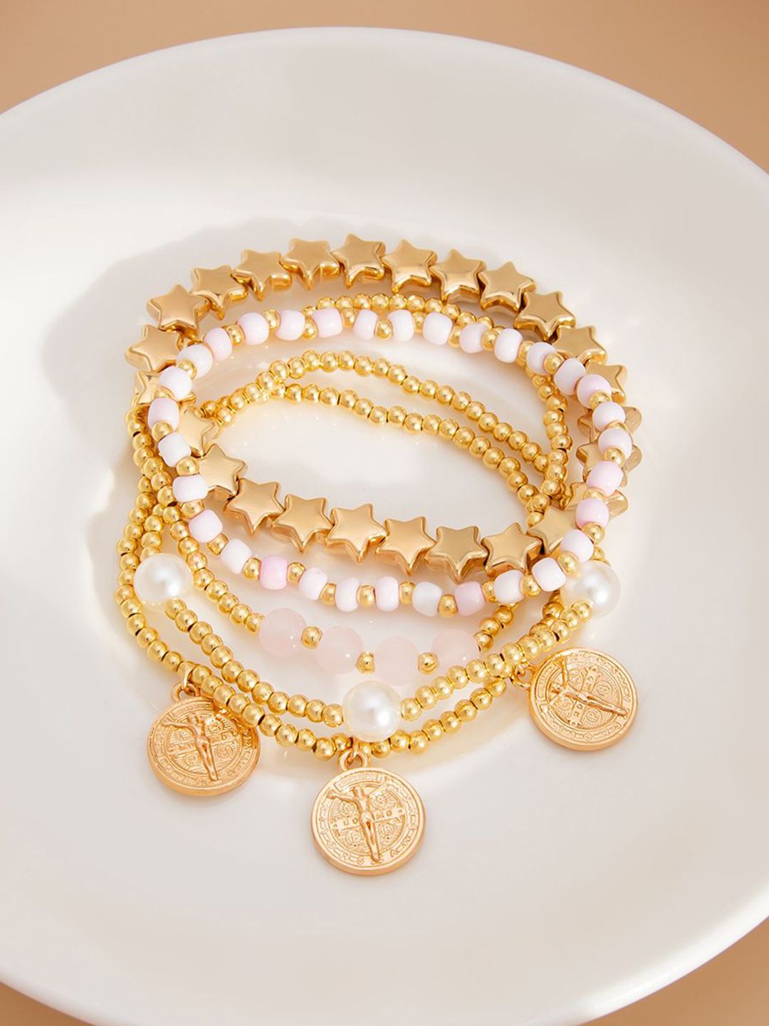 Women Gold-Plated Multistrand Bracelet