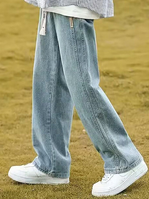 Men Light Fade Mid-Rise Jeans