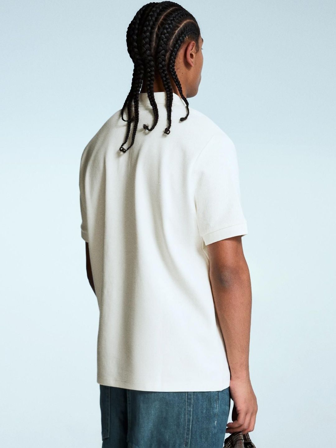 Embroidered structured short sleeve polo shirt