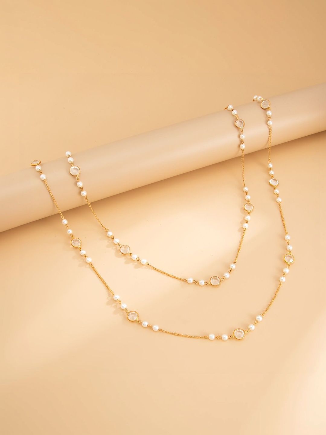 Gold-Plated Enamelled Necklace