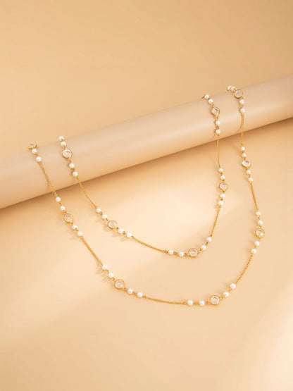 Gold-Plated Enamelled Necklace
