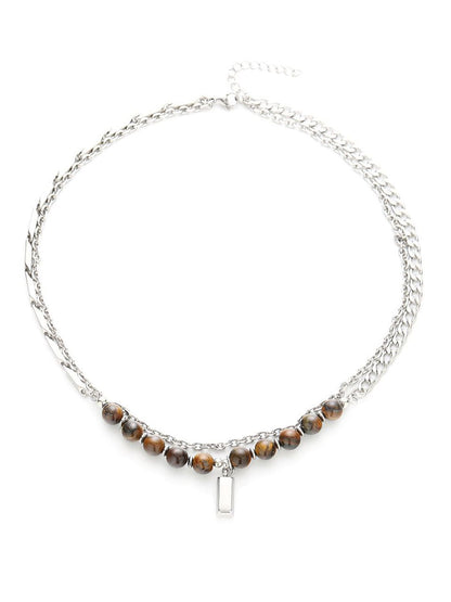 Stainless Steel Silver-Plated Chain