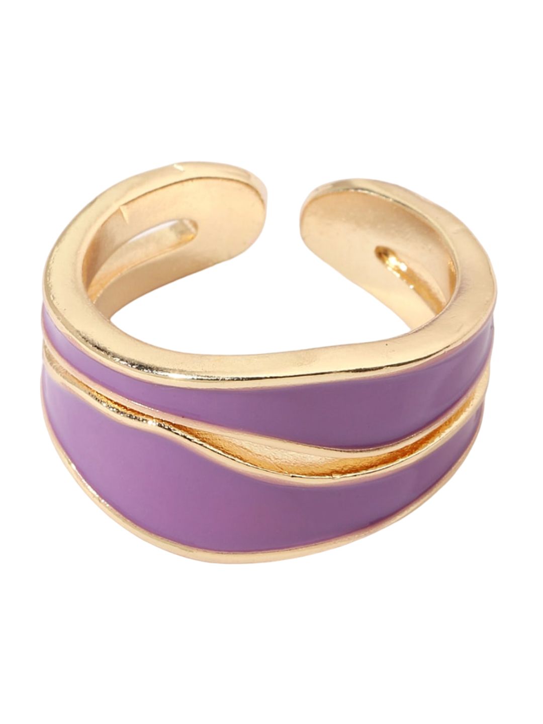 SALTY Blair Enamel Detail Finger Ring