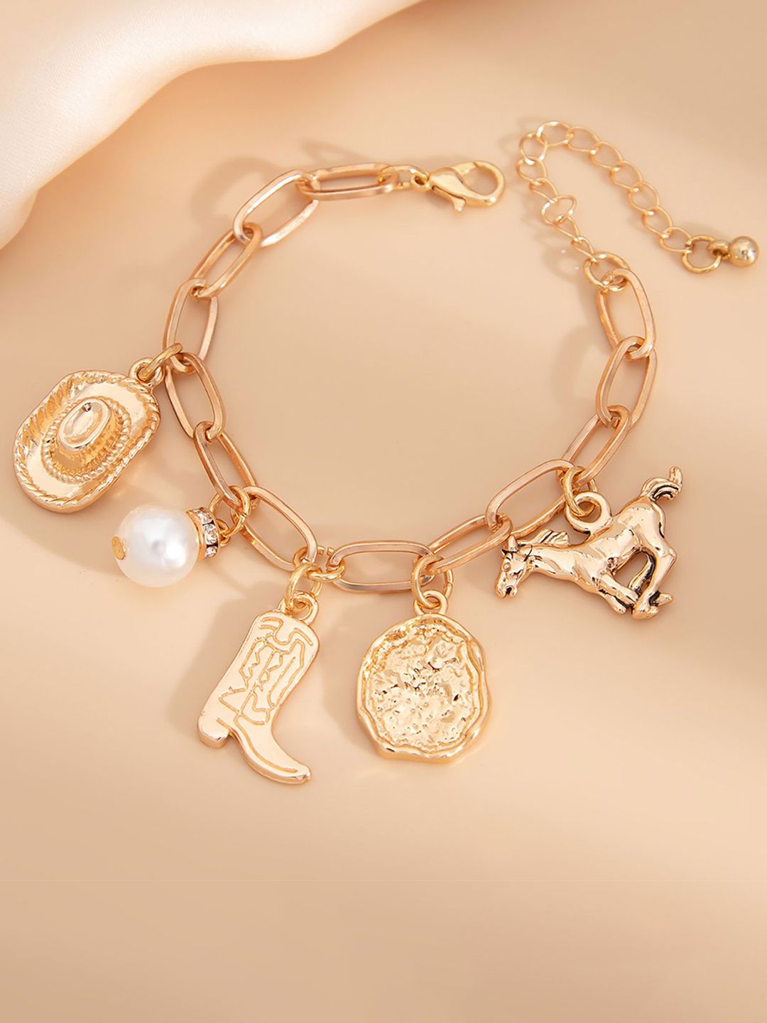 Gold-Plated Charm Bracelet
