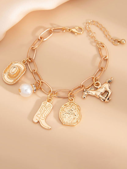 Gold-Plated Charm Bracelet